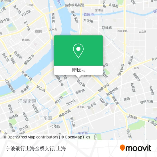 宁波银行上海金桥支行地图