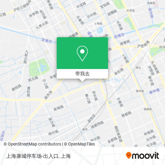 上海康城停车场-出入口地图