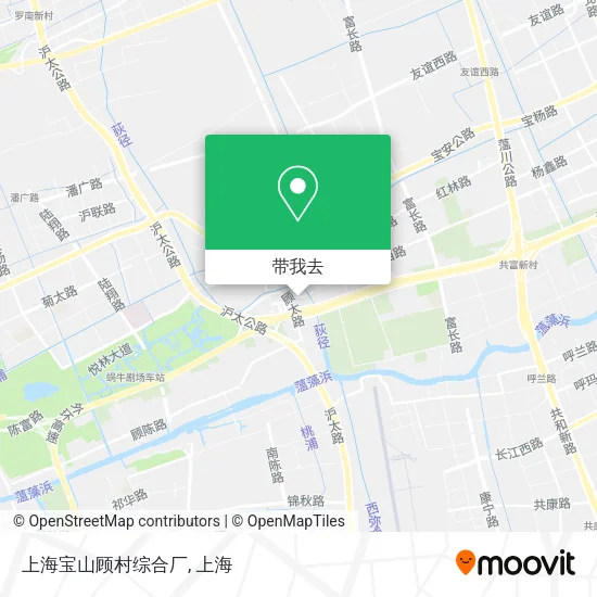 上海宝山顾村综合厂地图