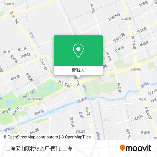 上海宝山顾村综合厂-西门地图