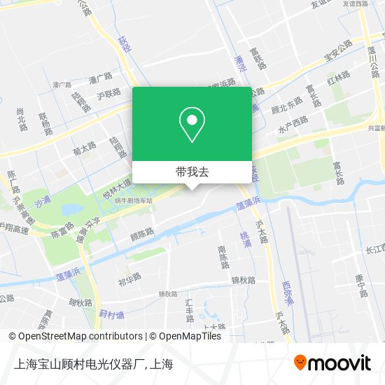 上海宝山顾村电光仪器厂地图