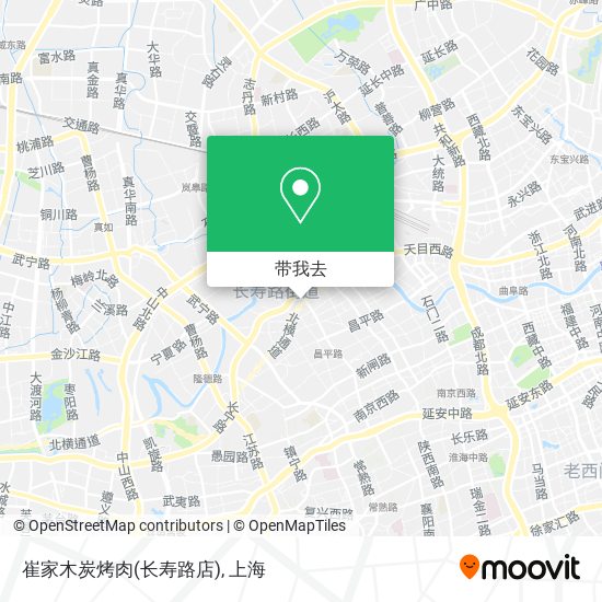 崔家木炭烤肉(长寿路店)地图