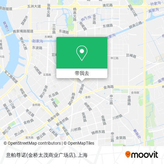 意帕尊诺(金桥太茂商业广场店)地图