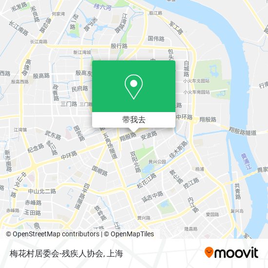 梅花村居委会-残疾人协会地图