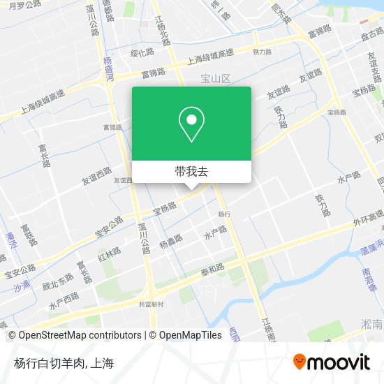杨行白切羊肉地图