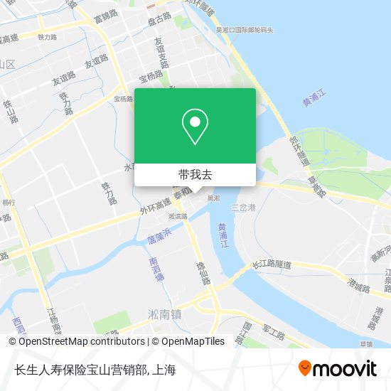 长生人寿保险宝山营销部地图