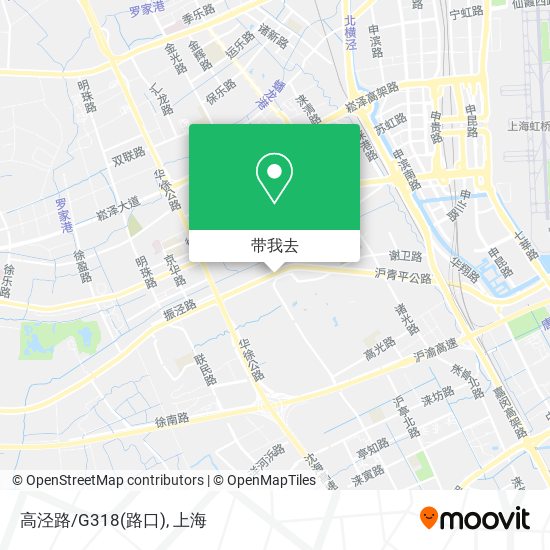 高泾路/G318(路口)地图