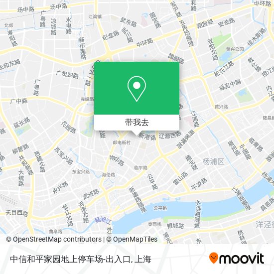 中信和平家园地上停车场-出入口地图