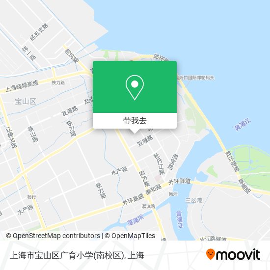 上海市宝山区广育小学(南校区)地图