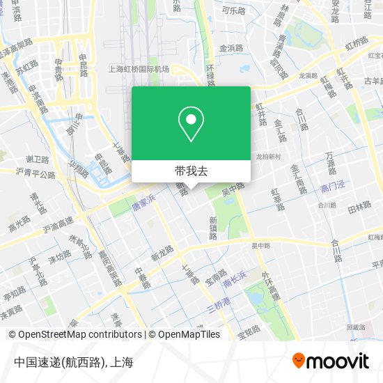 中国速递(航西路)地图