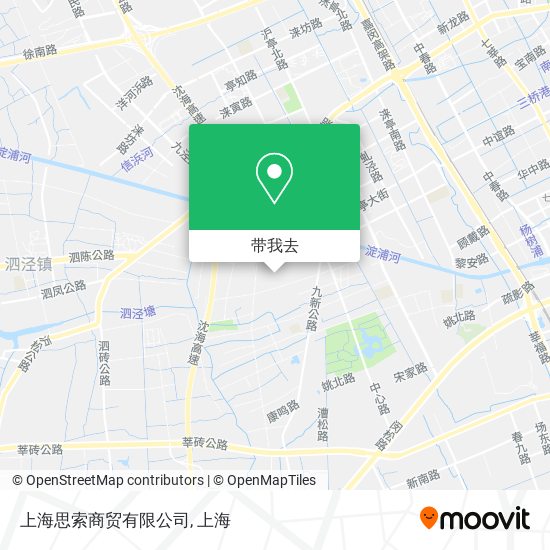上海思索商贸有限公司地图