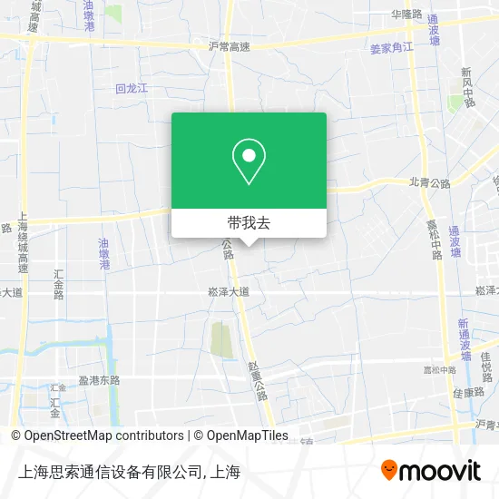 上海思索通信设备有限公司地图
