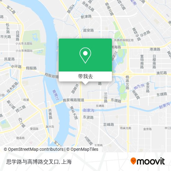 思学路与高博路交叉口地图