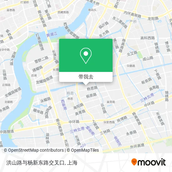 洪山路与杨新东路交叉口地图