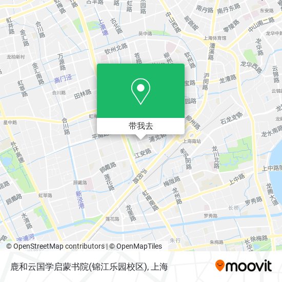鹿和云国学启蒙书院(锦江乐园校区)地图