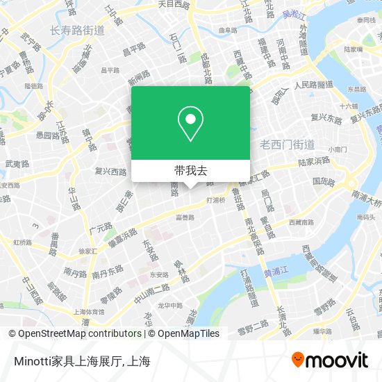 Minotti家具上海展厅地图