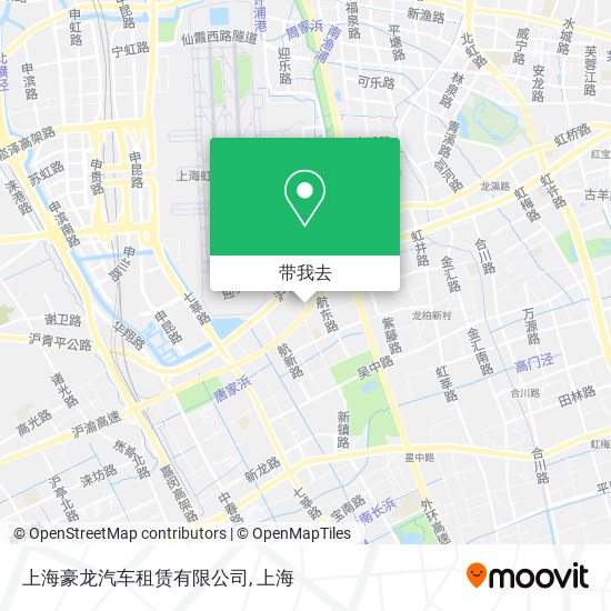 上海豪龙汽车租赁有限公司地图