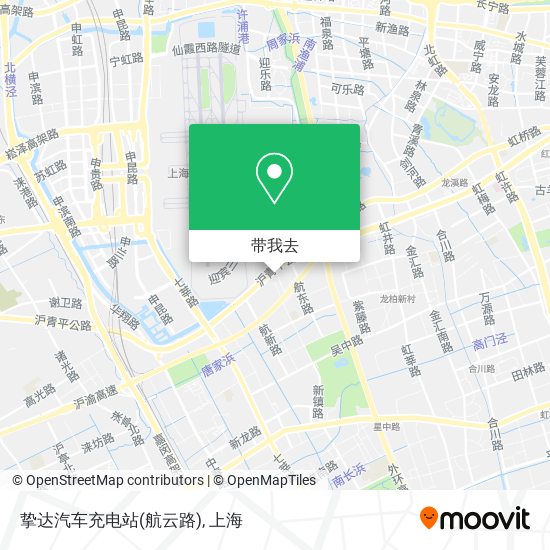 挚达汽车充电站(航云路)地图