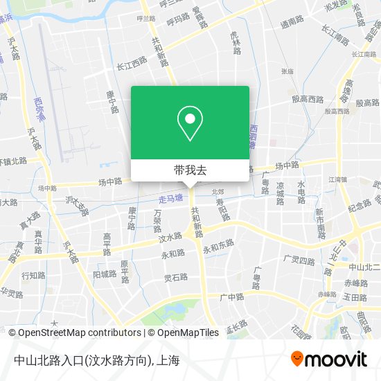 中山北路入口(汶水路方向)地图