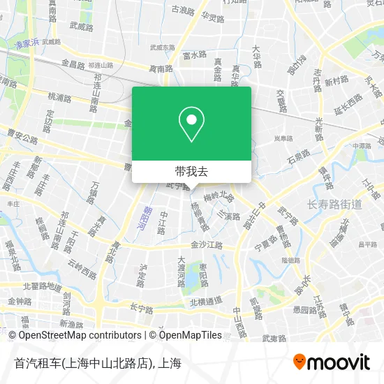 首汽租车(上海中山北路店)地图
