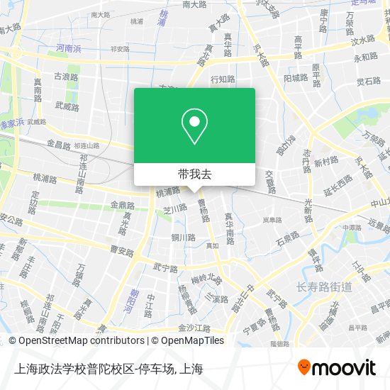 上海政法学校普陀校区-停车场地图