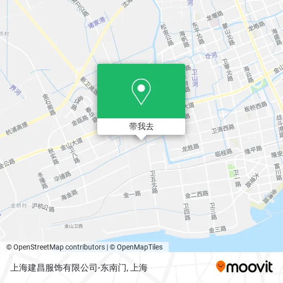 上海建昌服饰有限公司-东南门地图