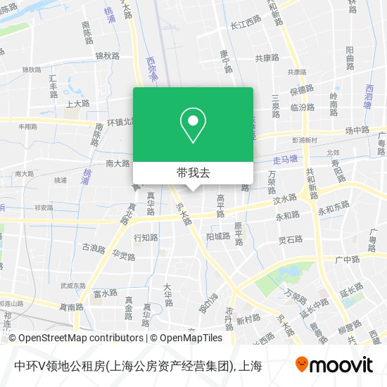 中环V领地公租房(上海公房资产经营集团)地图