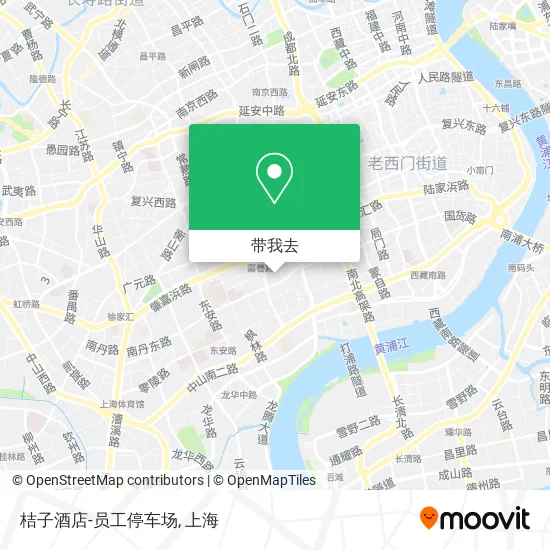 桔子酒店-员工停车场地图