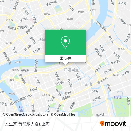 民生茶行(浦东大道)地图