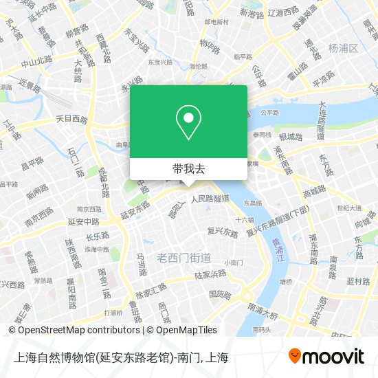 上海自然博物馆(延安东路老馆)-南门地图