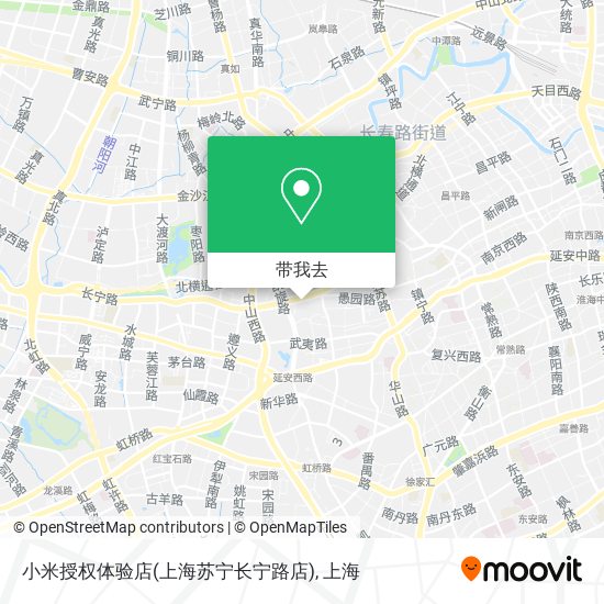小米授权体验店(上海苏宁长宁路店)地图