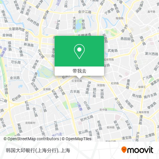 韩国大邱银行(上海分行)地图