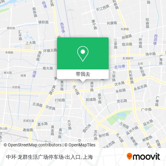 中环·龙群生活广场停车场-出入口地图