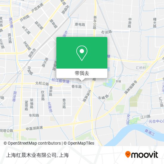 上海红晨木业有限公司地图