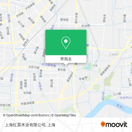 上海红晨木业有限公司地图