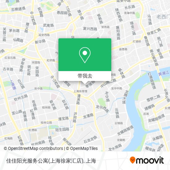 佳佳阳光服务公寓(上海徐家汇店)地图