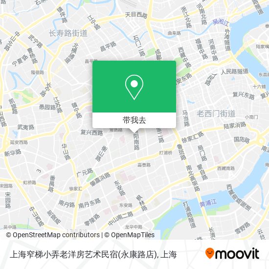 上海窄梯小弄老洋房艺术民宿(永康路店)地图