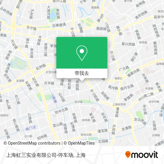 上海虹三实业有限公司-停车场地图
