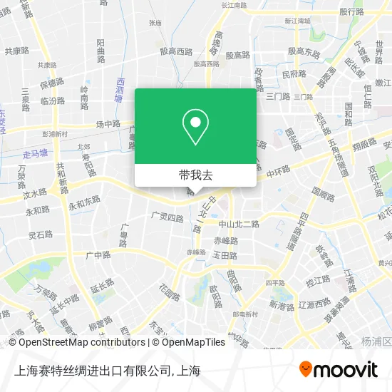 上海赛特丝绸进出口有限公司地图