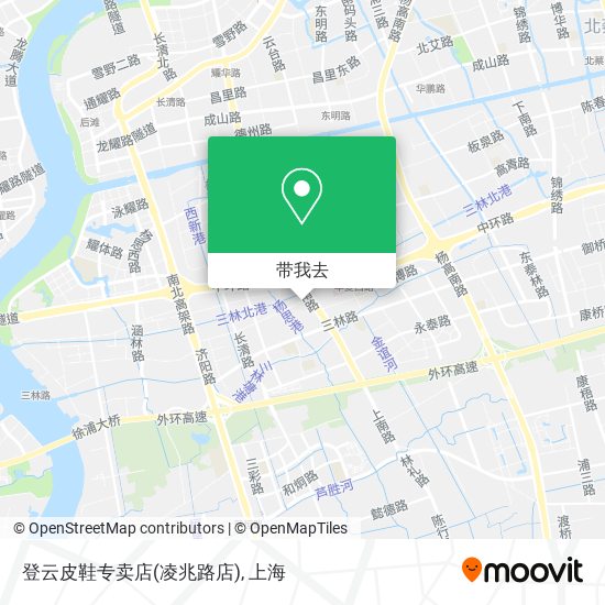登云皮鞋专卖店(凌兆路店)地图