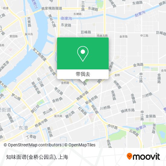 知味面谱(金桥公园店)地图