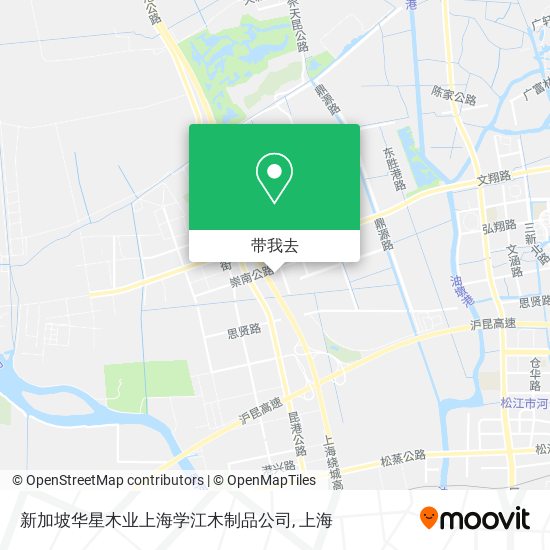 新加坡华星木业上海学江木制品公司地图