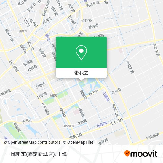 一嗨租车(嘉定新城店)地图