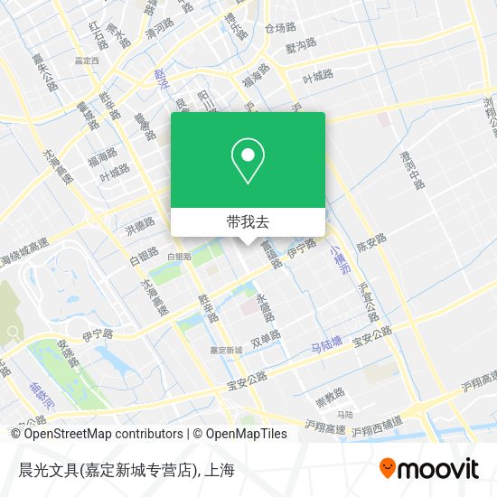 晨光文具(嘉定新城专营店)地图