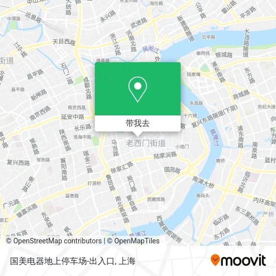 国美电器地上停车场-出入口地图