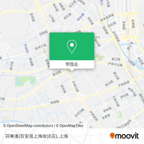 芬琳漆(百安居上海徐泾店)地图