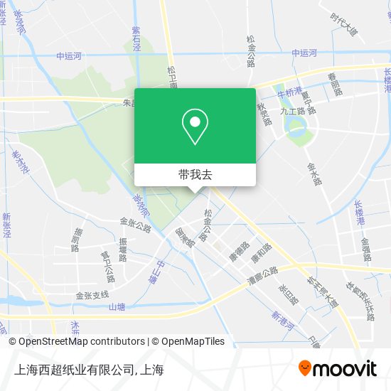 上海西超纸业有限公司地图