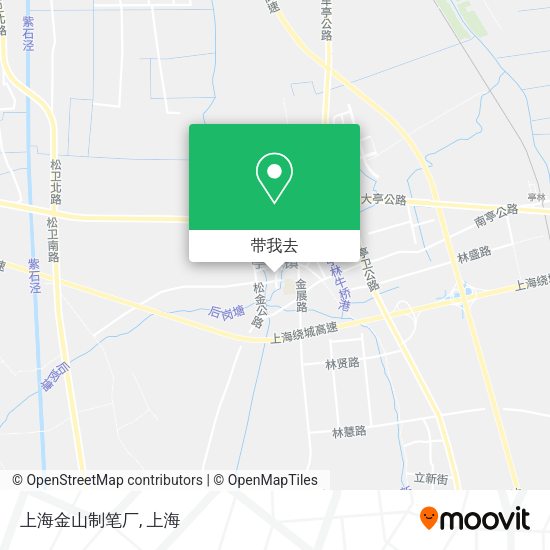 上海金山制笔厂地图