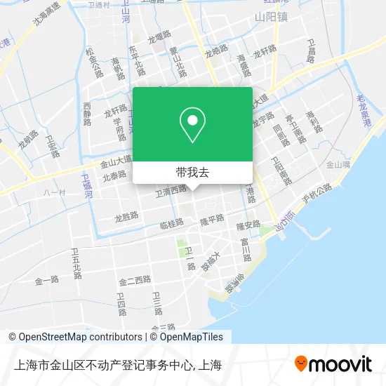上海市金山区不动产登记事务中心地图
