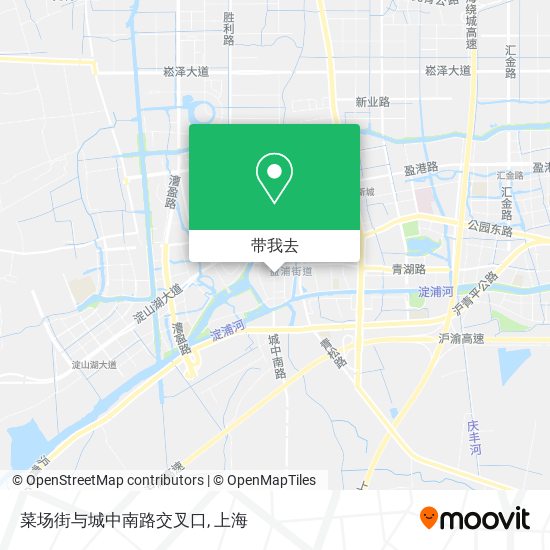 菜场街与城中南路交叉口地图